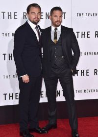 Леонардо Ди Каприо и Том Харди на премии Оскар 2016