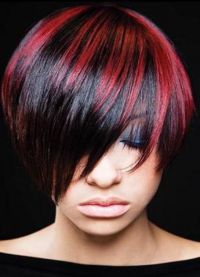 бордовый цвет волос6