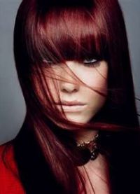 бордовый цвет волос8