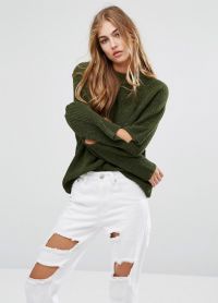 зеленый свитер 13