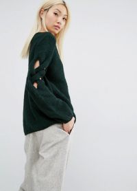 зеленый свитер 18
