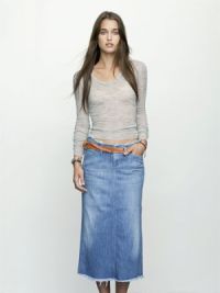 Длинные джинсовые юбки 3