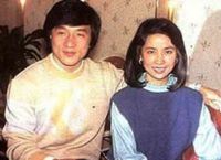 Джеки Чан и Линь Фэнцзяо в молодости