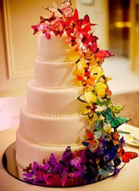свадебное платье с бабочками 11