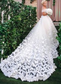 Свадебное платье с бабочками 5