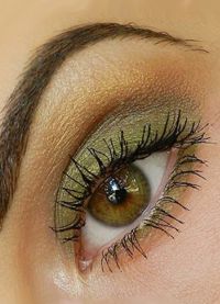 дневной макияж для каре зеленых глаз 3