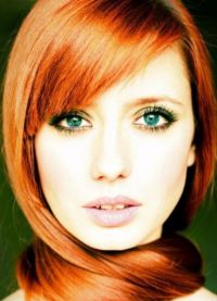 макияж для зеленых глаз и рыжих волос 9
