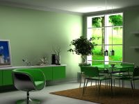 4. Дизайн кухни в зеленых тонах