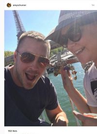 Эми Шумер и Бен Ханиш отдыхают в  Париже
