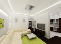 Дизайн потолков в гостиной5