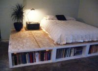 Кровать подиум в спальне -2