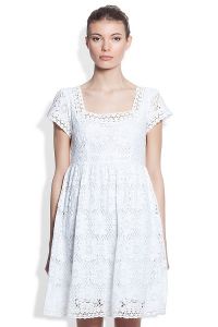 Белое хлопковое платье 6