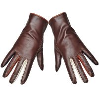 Кожаные женские перчатки 6