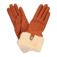 Кожаные женские перчатки 8
