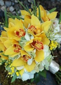 Свадебный букет из орхидей 8