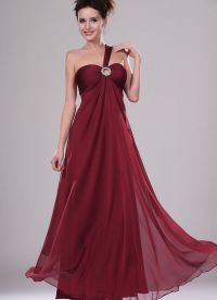 платье бордового цвета 8