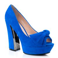 Синие туфли на каблуке  6