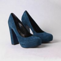 Синие туфли на каблуке  8