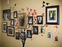 Дерево на стене с фотографиями  9