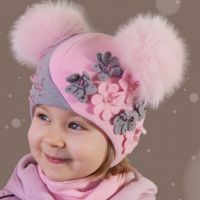 детские зимние шапки для девочек 4