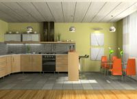 Дизайн потолка на кухне11