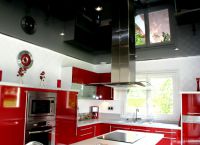 Дизайн потолка на кухне9