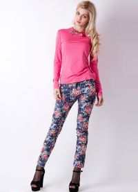 джинсы с цветочным принтом 2013 1