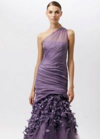 Фиолетовое свадебное платье 2