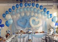 украшение шарами на свадьбу6