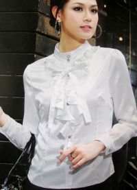 красивые белые блузки 3