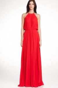 Красное платье в пол 9