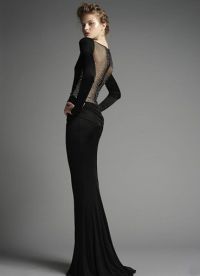 длинное черное платье 1