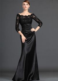 длинное черное платье 10