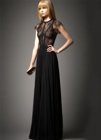 длинное черное платье 14