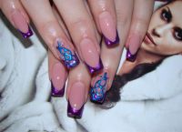 фиолетовые ногти 7