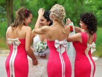 красное платье для подружки невесты 3
