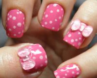 розовые ногти 5