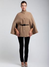 женское пальто с пелериной 5