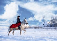 зимняя фотосессия в русском стиле 11