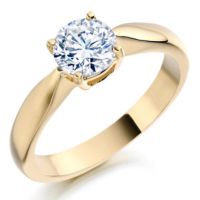 золотое кольцо с бриллиантом 3