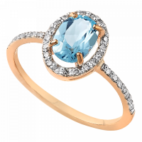 золотое кольцо с бриллиантом 8