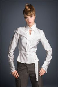 модели блузок из шелка 1