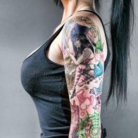 женские татуировки на плече 7