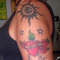 женские татуировки на плече 8