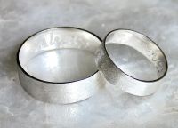 обручальные кольца парные из серебра 7