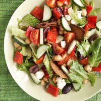 греческий салат рецепт с сухариками