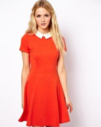 Оранжевое платье  3