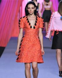 Оранжевое платье  6