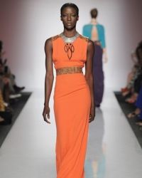 Оранжевое платье  9