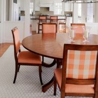 персиковый цвет в интерьере кухни 1 